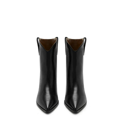 Isabel Bernard Vendôme Louane black calfskin leather boots IB53009-001-37