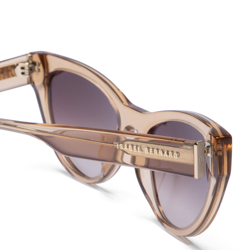 Isabel Bernard La Vilette Transparent Brown Sunglasses IB380011-13-14-zoom-