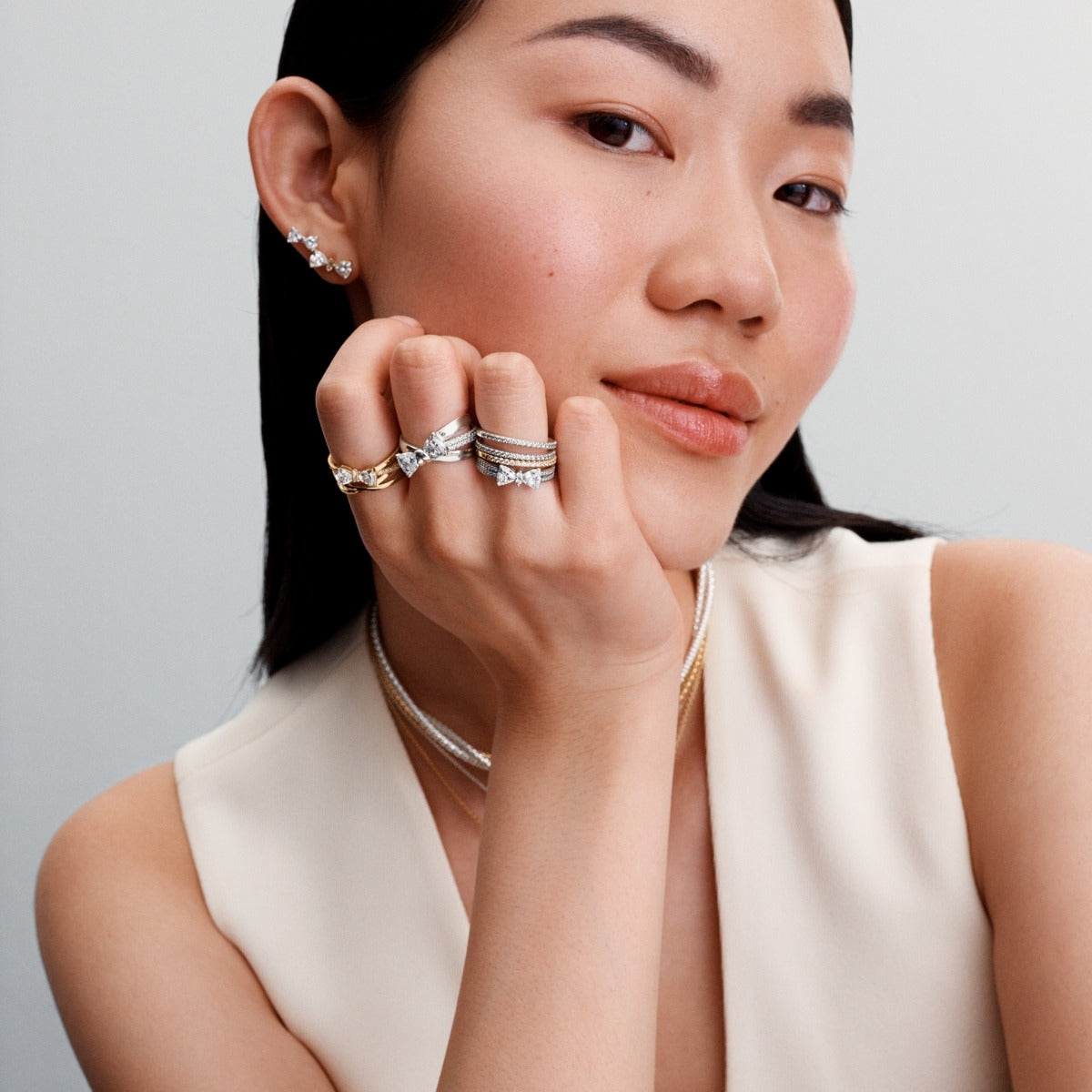 Pandora Timeless 14 Karat Gold Plated Ring 163511C01-54