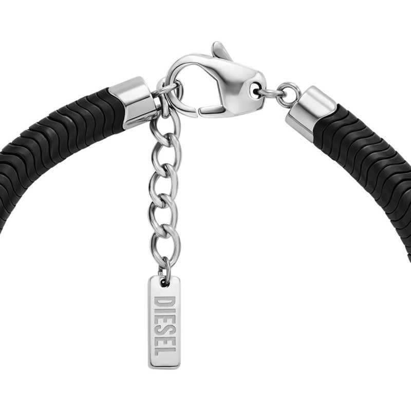 Diesel D Logo Silver Coloured Bracelet DX1574931-zoom-
