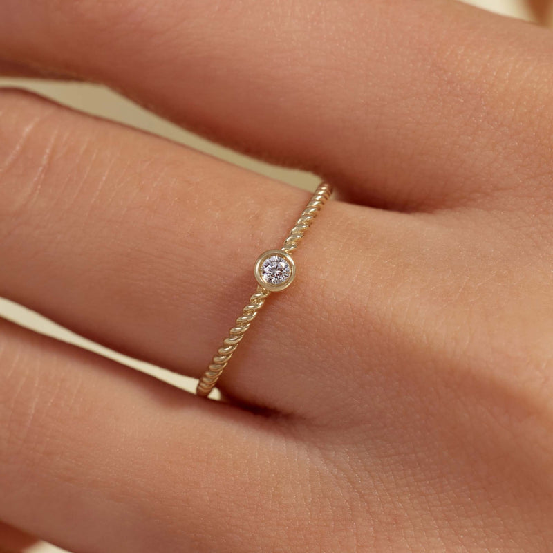 Beloro Jewels Monte Napoleone Elena 9 karaat ring met zirkonia steen BO330060-56-zoom-