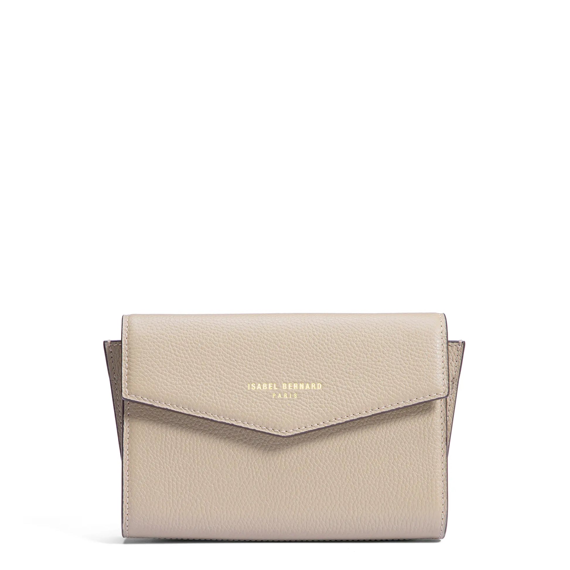 Isabel Bernard Honoré Lina Beige Clutch With Detachable Shoulder Chain IB21135-072