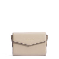 Isabel Bernard Honoré Lina Beige Clutch With Detachable Shoulder Chain IB21135-072