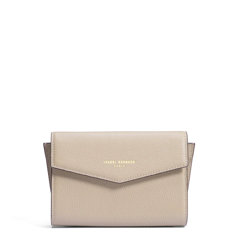 Isabel Bernard Honoré Lina Beige Clutch Met Afneembare Schouderketting IB21135-072-zoom-