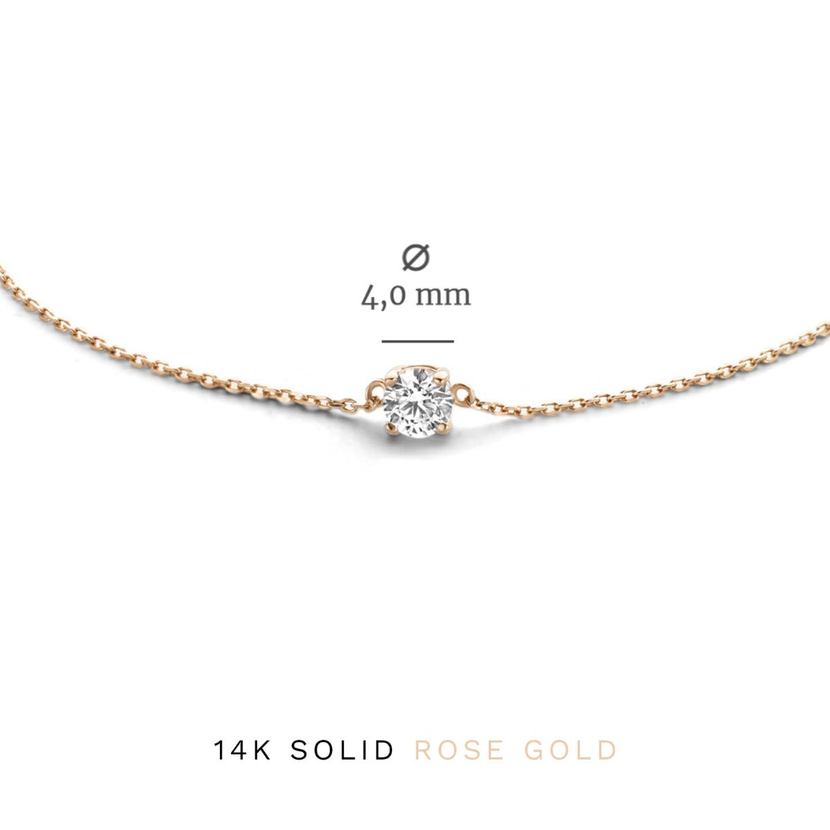 Isabel Bernard Cadeau d'Isabel 14 Carat Rosegold Necklace and Bracelet giftset IB90031