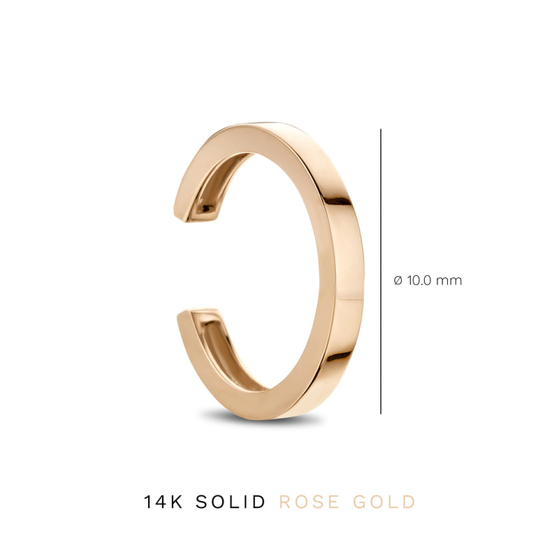 Isabel Bernard La Concorde Chéri 14 Karaat Rosé Gouden Single Ear Cuff IB370015-zoom-