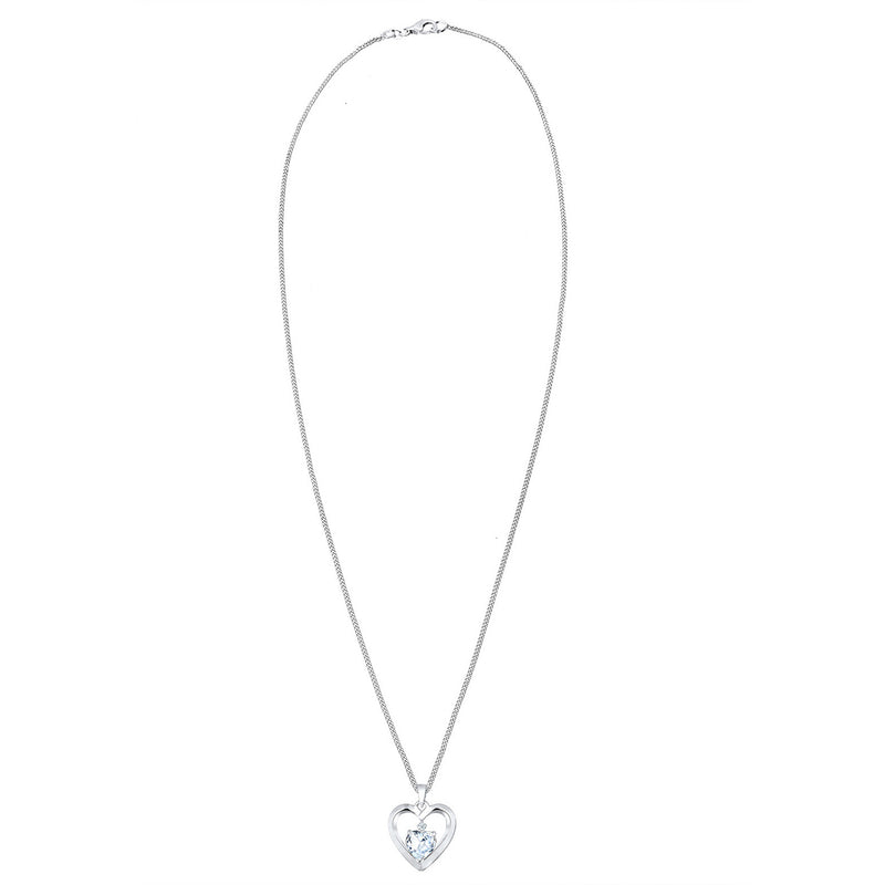 Elli 925 Sterling Silver Necklace with Diamond (0.015 ct) 2004-BF-0008032-001-zoom-