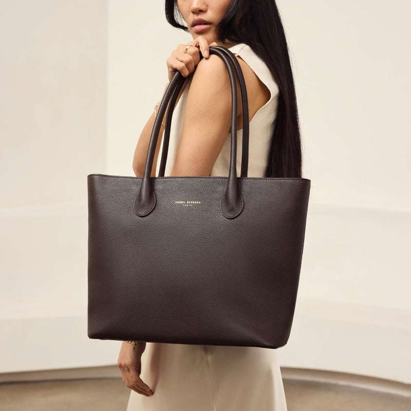 Isabel Bernard Honoré Lysanne Bruine Leren Shopper van Kalfsleer IB25089-zoom-