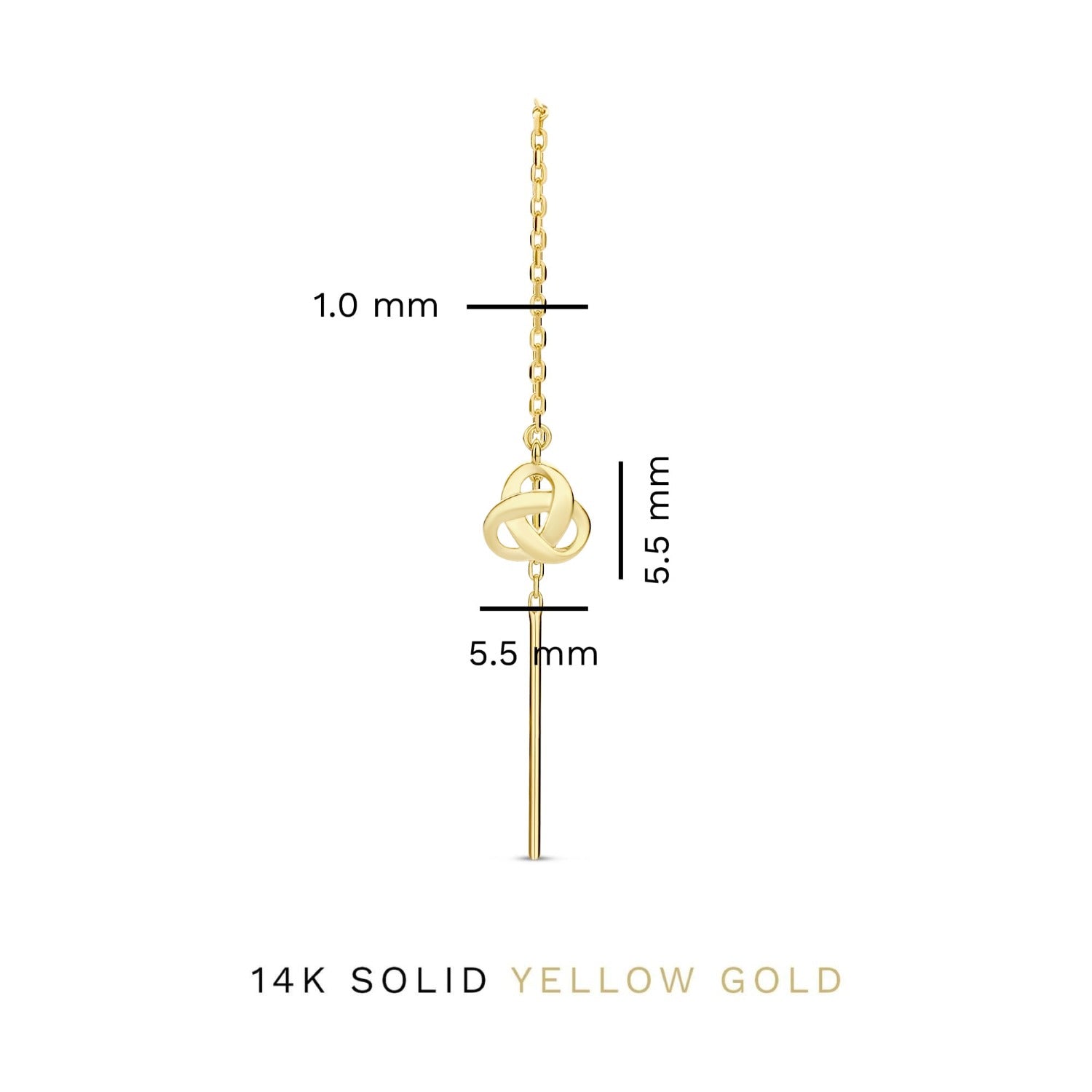 Isabel Bernard Rivoli Méline 14 Carat Golden Drop earrings IB360220