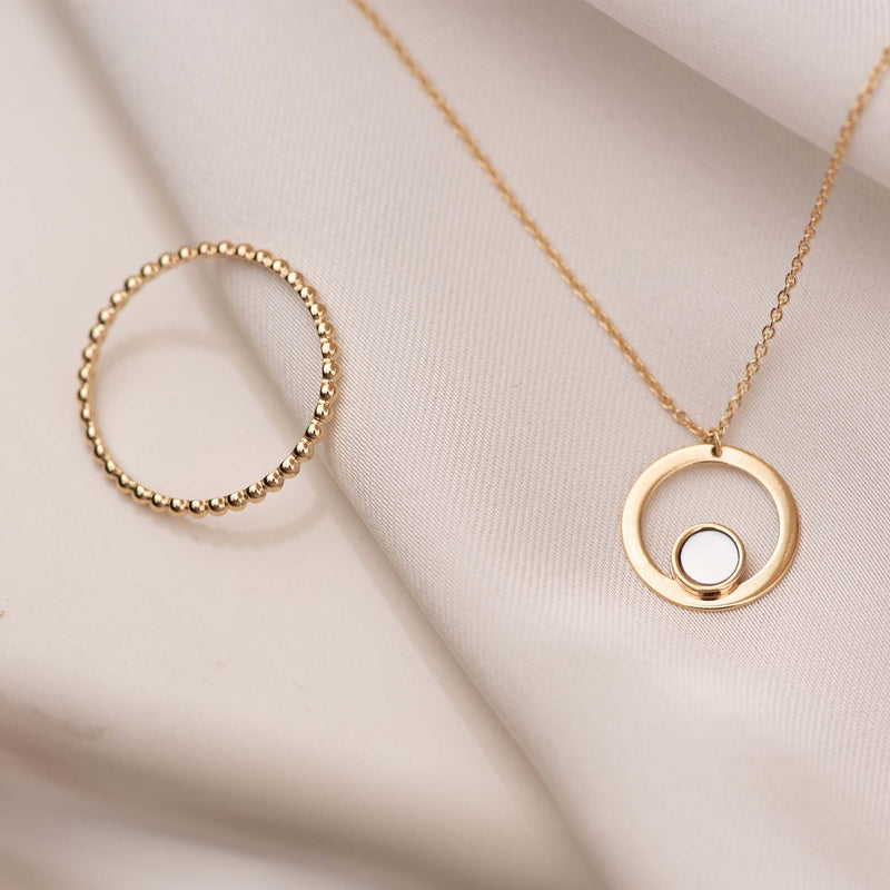 Isabel Bernard Belleville Nova 14 Karaat Gouden Collier IB340029 (Lengte: 40.00-45.00 cm)-zoom-