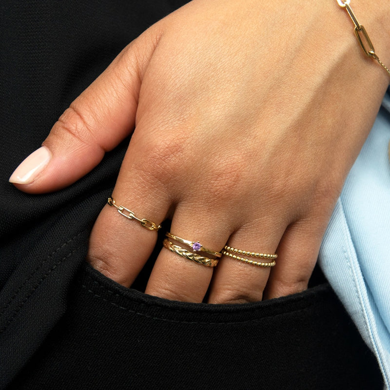 Jackie Gold 14K Golden Ring JKR22.212.52-zoom-