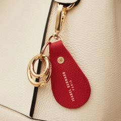 Isabel Bernard Honoré Filou Rood Calfskin Airtag Key Pendant IB66000-050