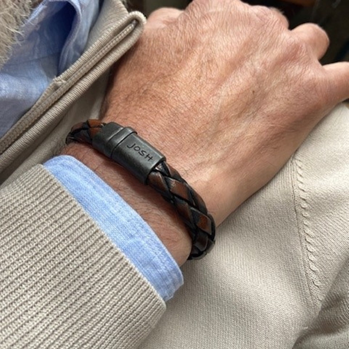 Josh Brown Bracelet 09325-BRA-VB/BROWN/M