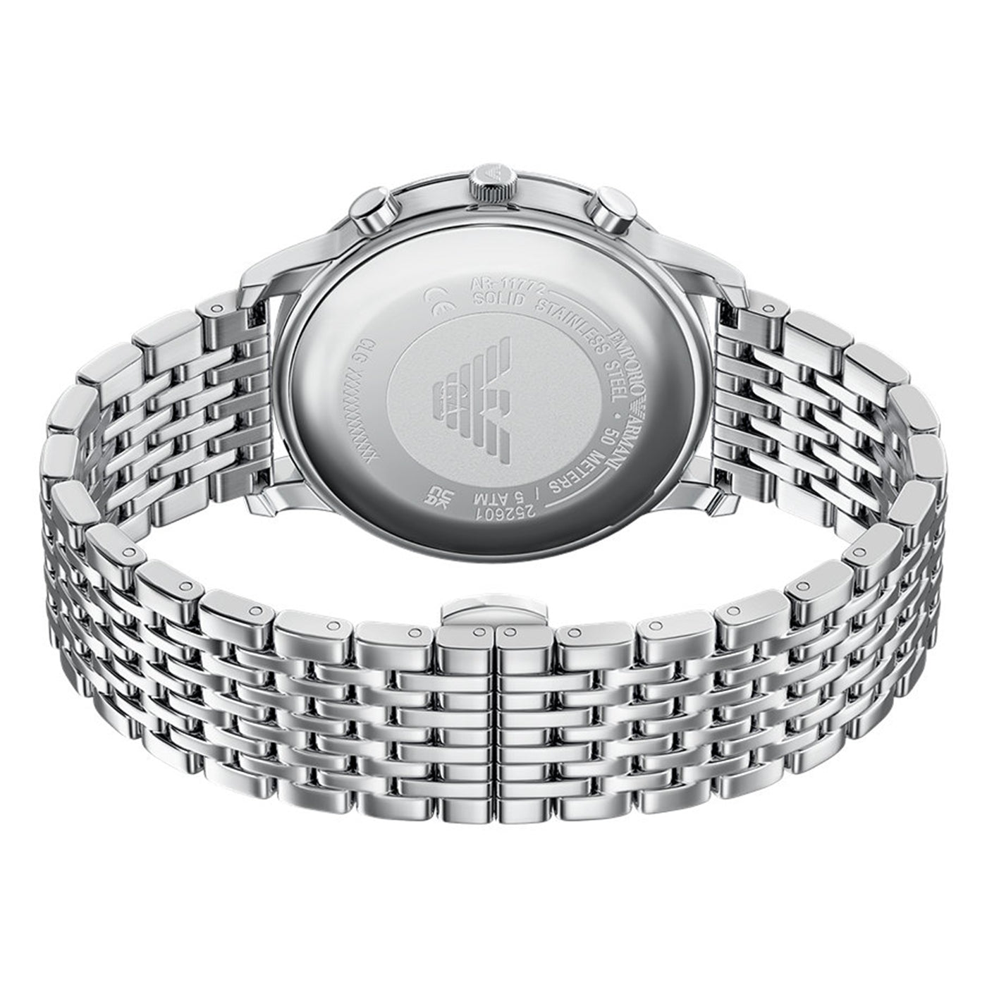 Emporio Armani Round Black Dial Watch AR11772