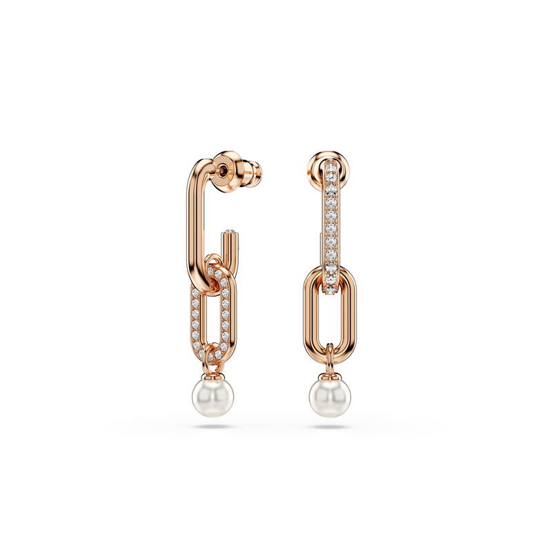 Swarovski Constella Rose Gold Coloured Earrings 5728585-zoom-