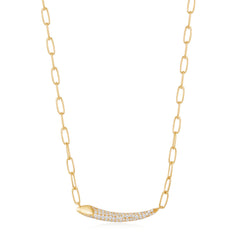 Ania Haie Tough Love 2 925 Sterling Silver Necklace 2002-AH-N051-01G