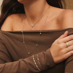 Ania Haie Melodic Poet Gold Sparkling Star Drop Necklace S AH-N066-04G