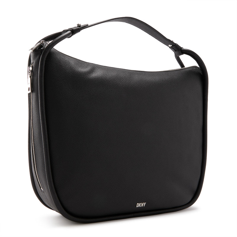 DKNY Phoebe Black Leather Handbag R23CAU01-BSV-zoom-