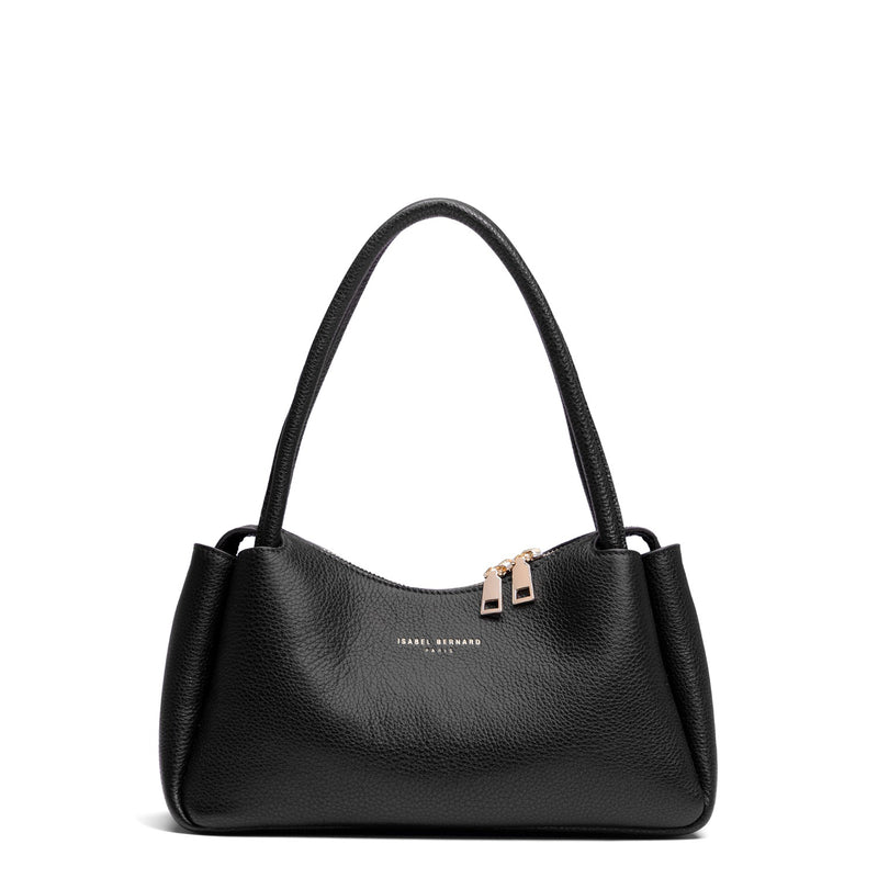 Isabel Bernard Honoré Eve Zwarte Handtas Van Kalfsleer IB21133-001-zoom-