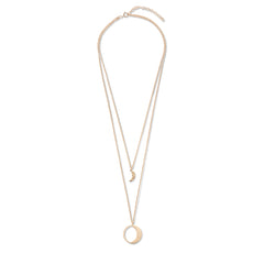 Violet Hamden Luminous Luna Rosegold Necklace VH10105 (Adjustable between 40-50 cm)