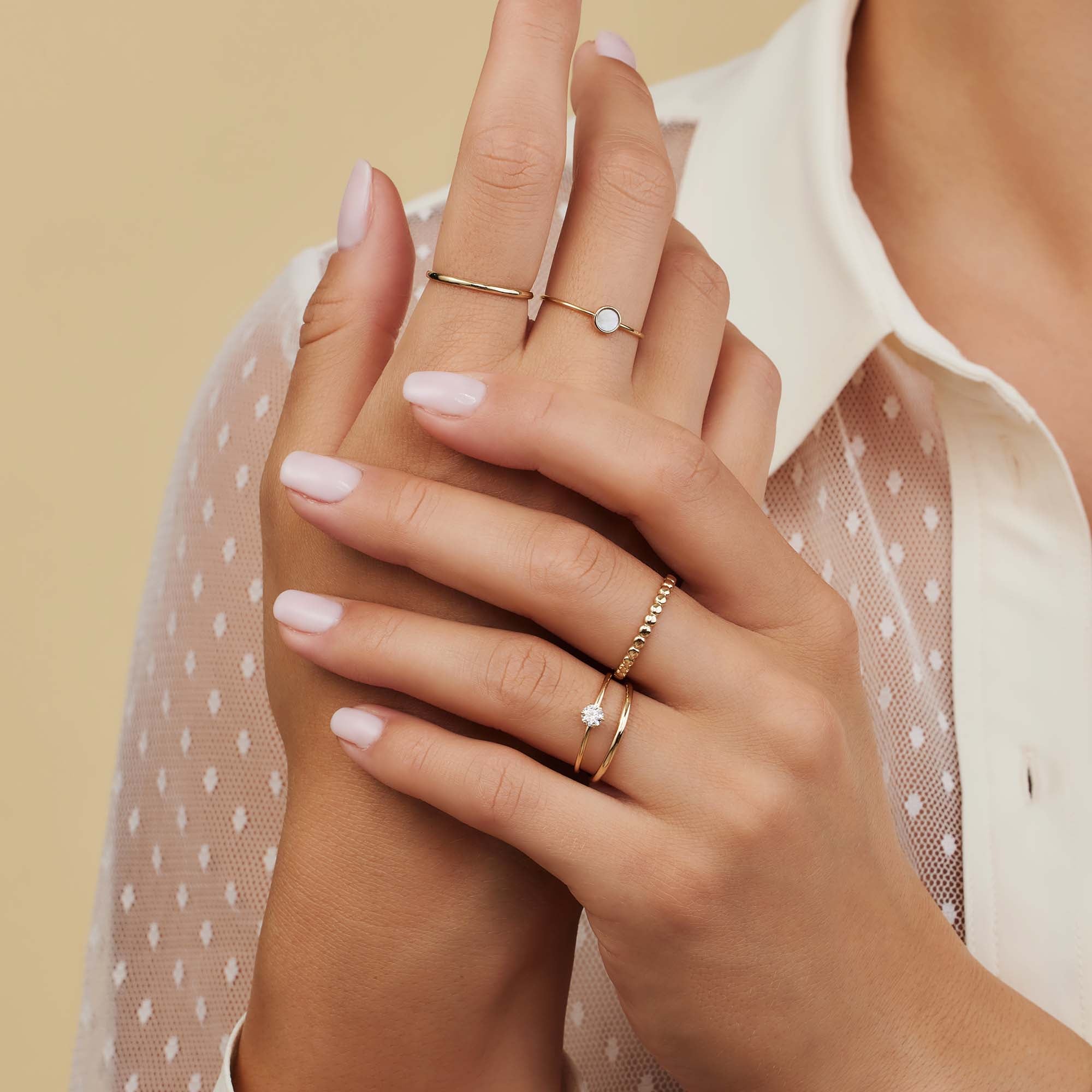 Isabel Bernard Rivoli Zélie 14 Carat Gold Ring IB330067-52 (size: 52)