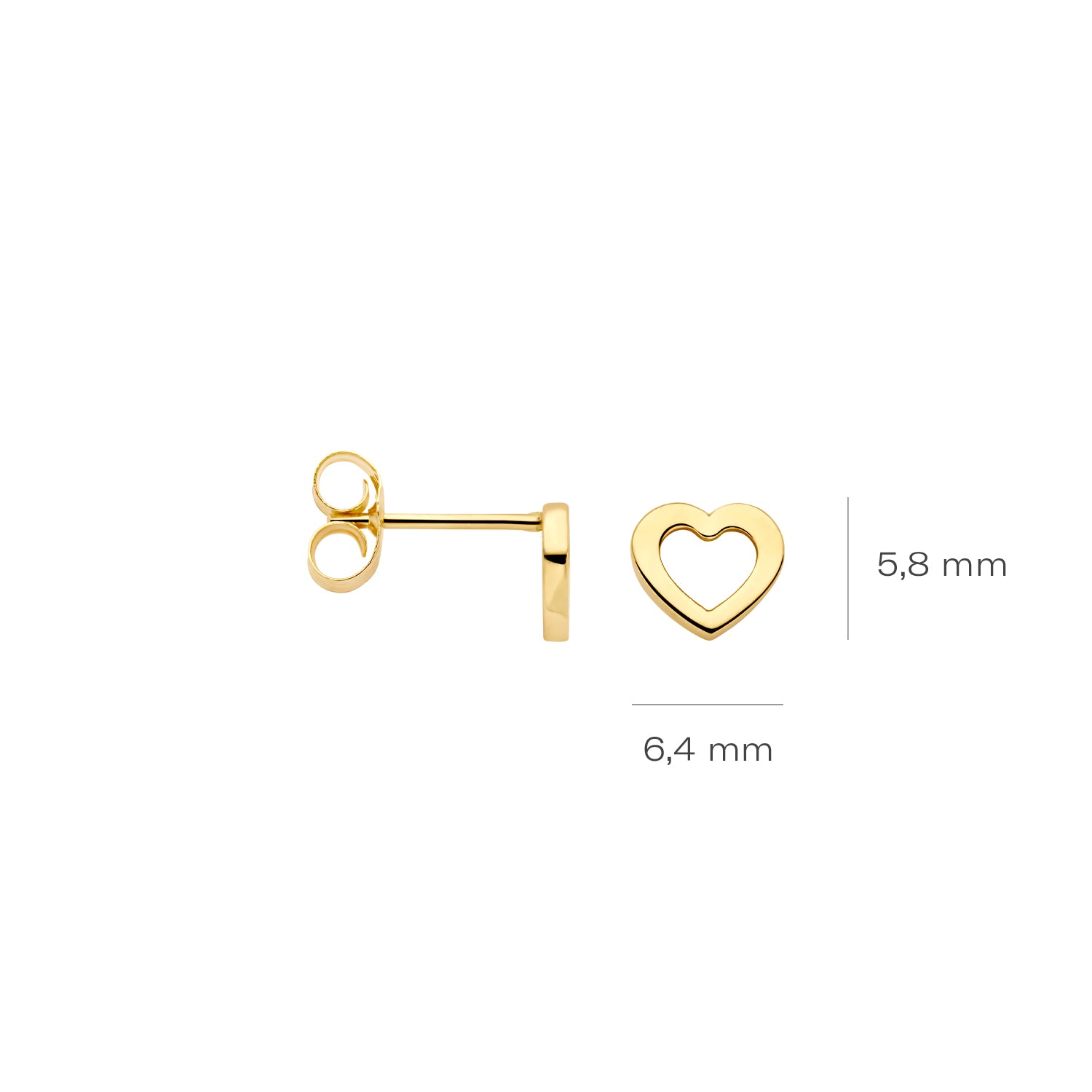 Blush 14 karat gold Ear Studs 7360YGO