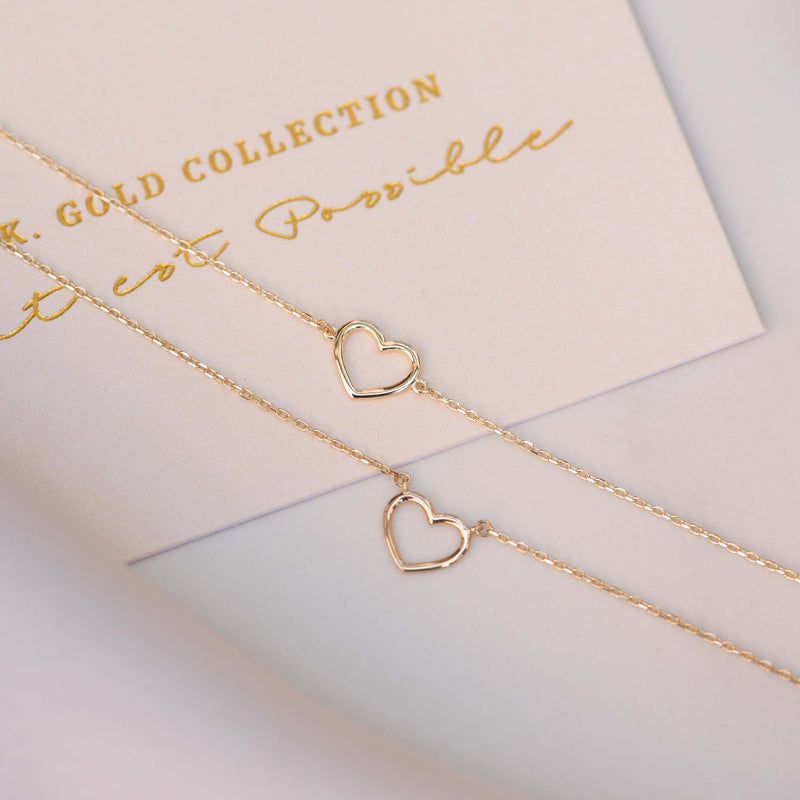 Isabel Bernard Belleville Amore 14 Karaat Gouden Collier IB340138 (Lengte: 40.00-44.00 cm)-zoom-