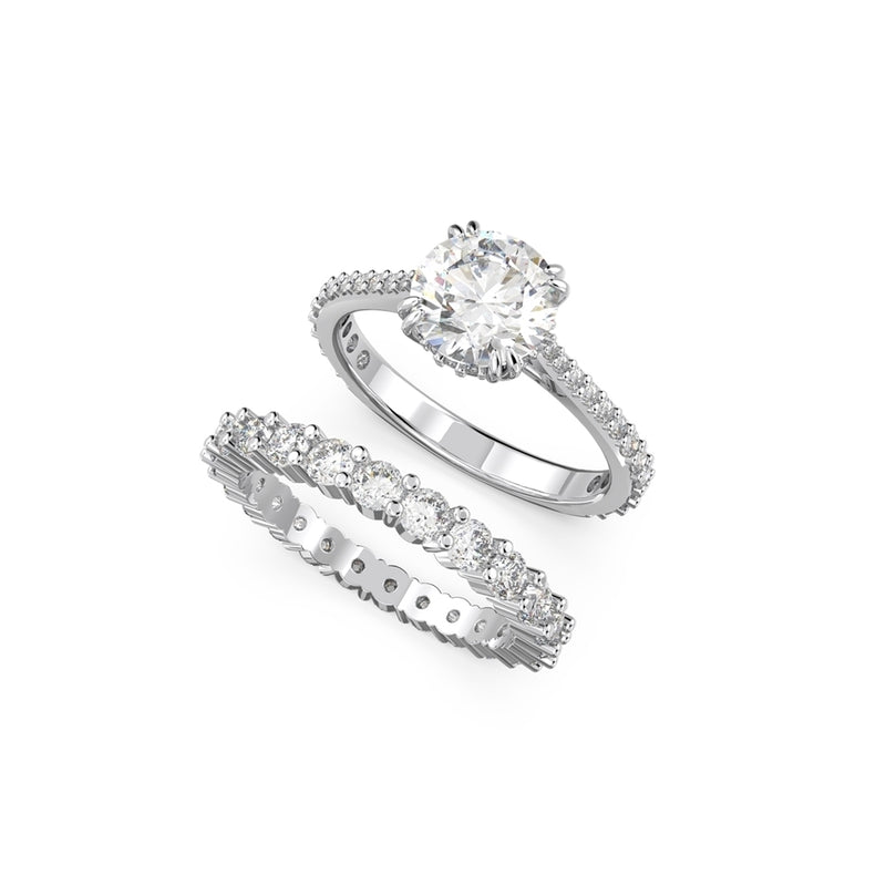Swarovski Constella Silver-coloured Ring Set 5649215-zoom-