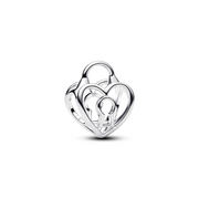 Pandora Moments 925 Sterling Silver Openwork Heart Padlock Charm 794358C00
