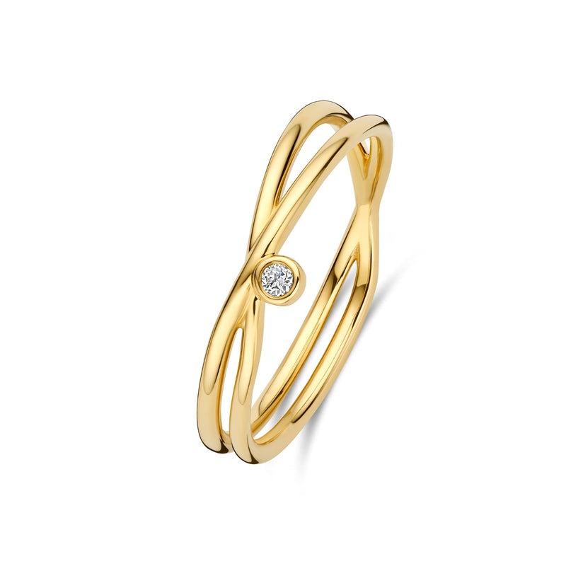 Isabel Bernard De La Paix Julia Ring met Diamant 0.02 Karaat IBD330048-58-zoom-