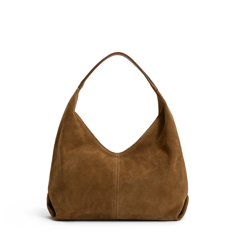 Isabel Bernard Honoré Grace mini bruine suède handtas IB21132-130-zoom-