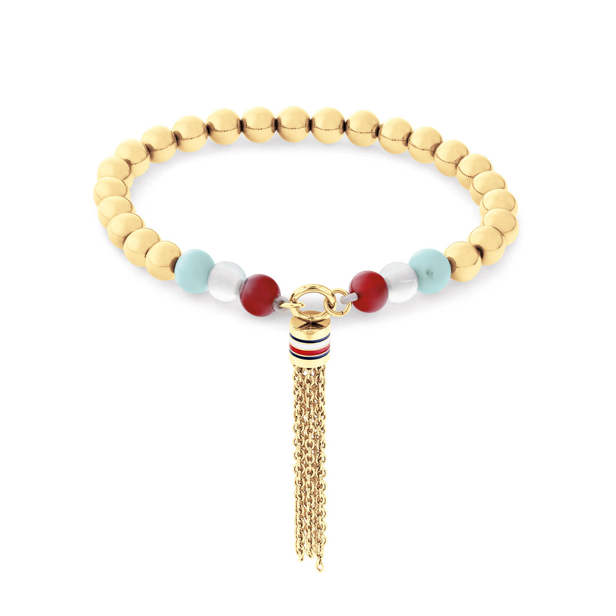 Tommy Hilfiger Stainless Steel Gold-coloured Women's Beaded Bracelet TJ2781042