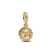 Pandora Moments Gold Plated Happy Birthday Hangende Bedel 763787C01