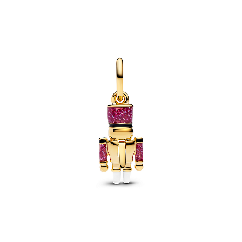 Pandora Moments Gold Plated Moveable Nutcracker Dangle Charm 763583C01-zoom-