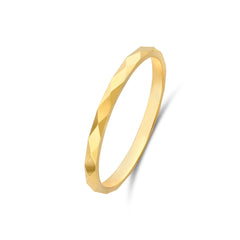 Beloro Jewels Quadrilatero d'Ora Marina 9 karat gold ring with diamond cut BO330039-48