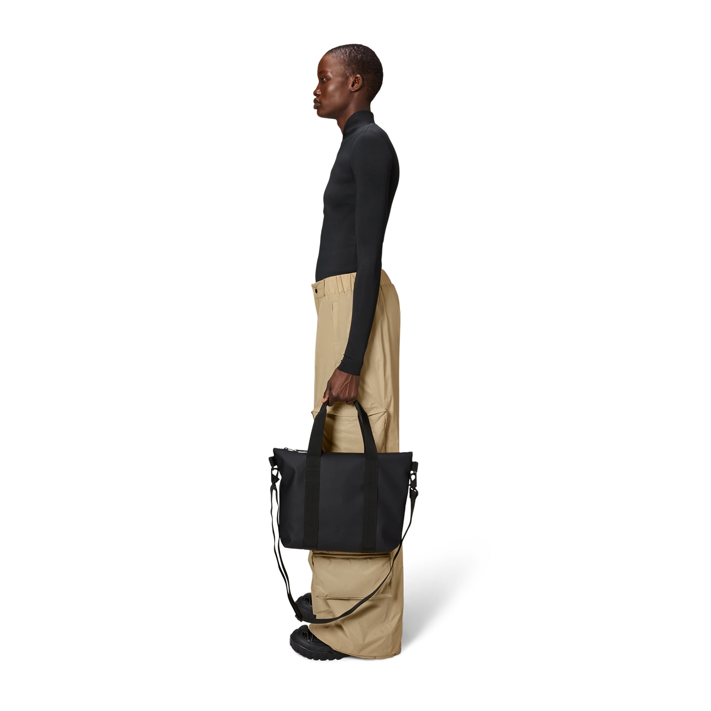 Rains Micro Black Shopper R14180-01