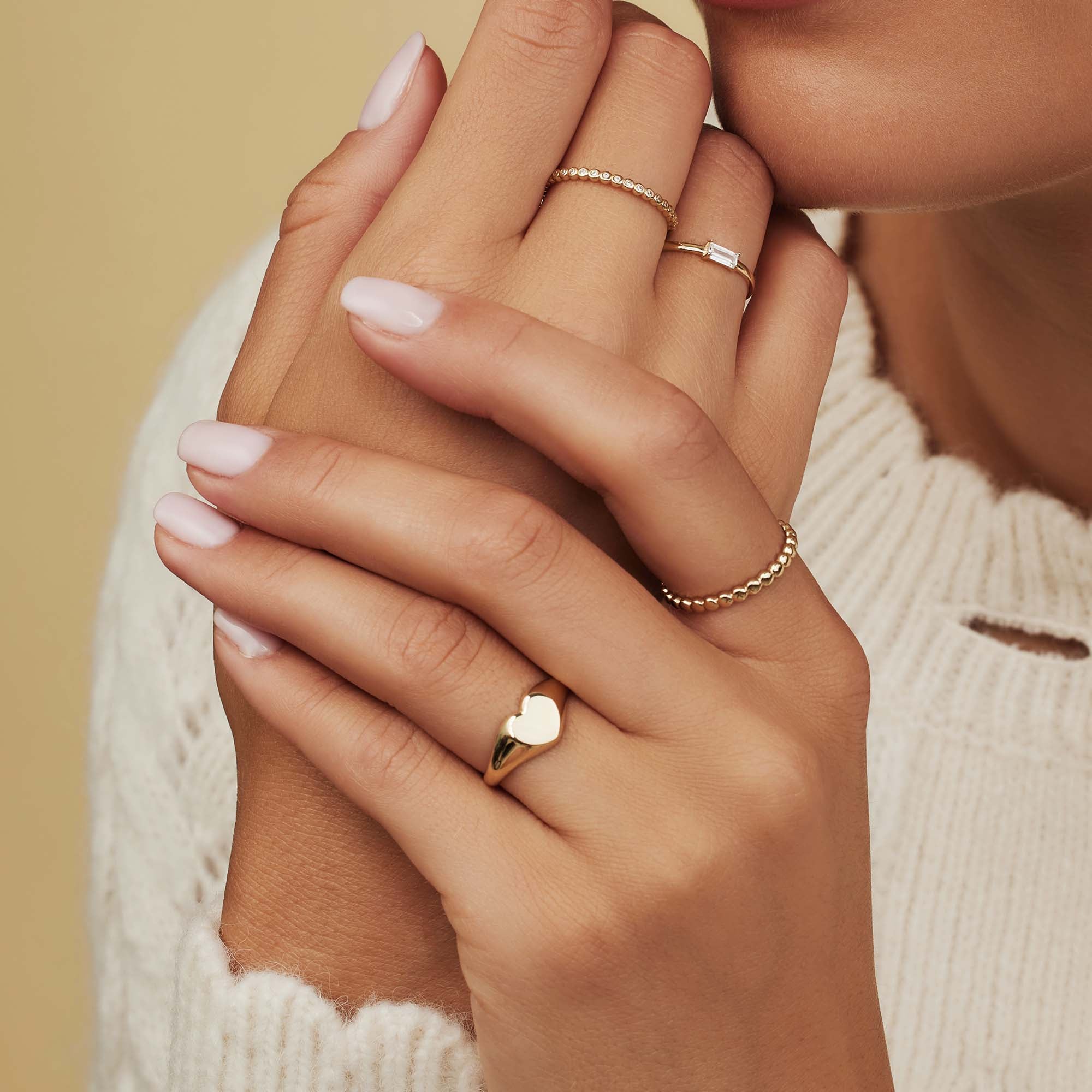 Isabel Bernard Baguette Mirrell 14 karaat gouden ring IB330020-50