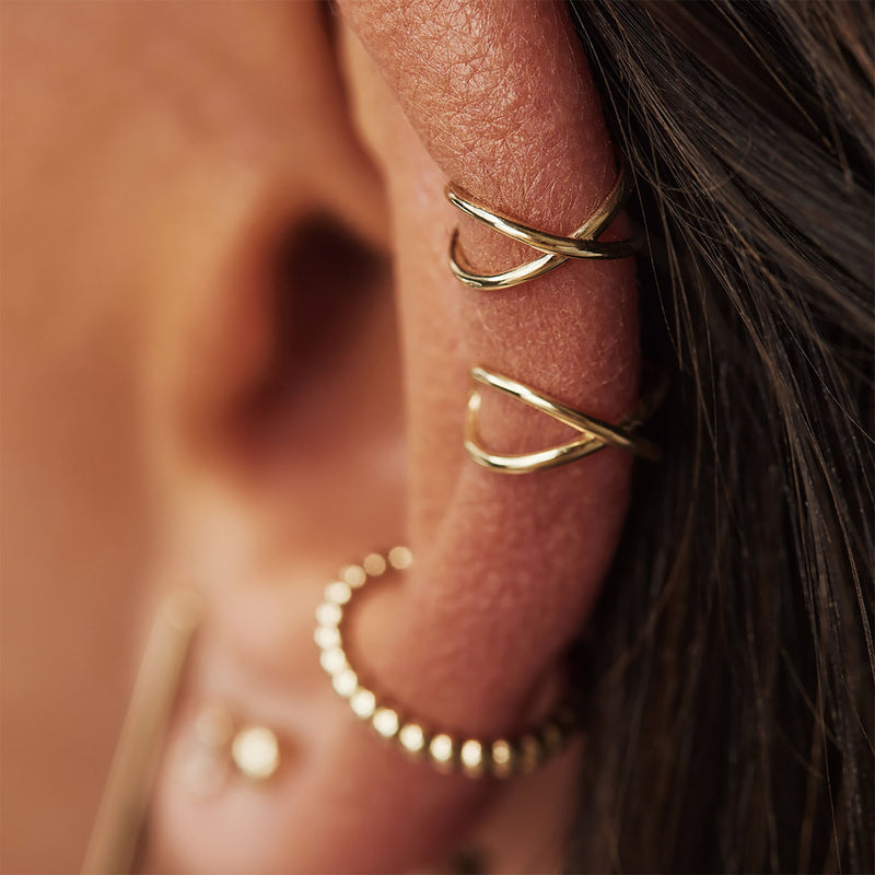 Isabel Bernard 14 Karaat Gouden Le Marais Chéri Single Ear Cuff IB370002-zoom-