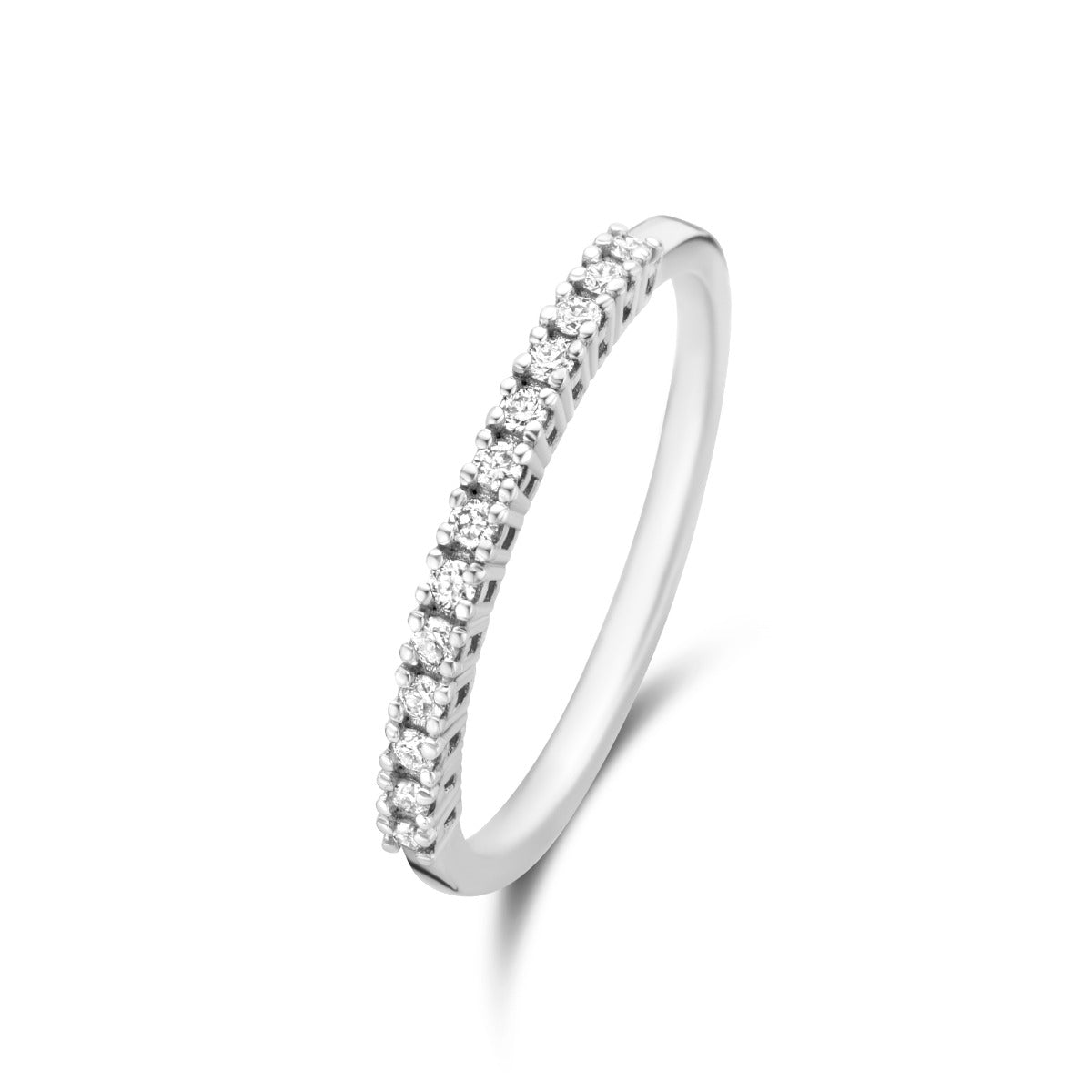 Isabel Bernard De la Paix Madeline 14 Carat Whitegold Ring | diamond 0.14 ct | IBD330021-50