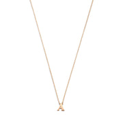 Isabel Bernard La Concorde Chloé 14 Karaat Rosé Gouden Initial Ketting IB340062-A