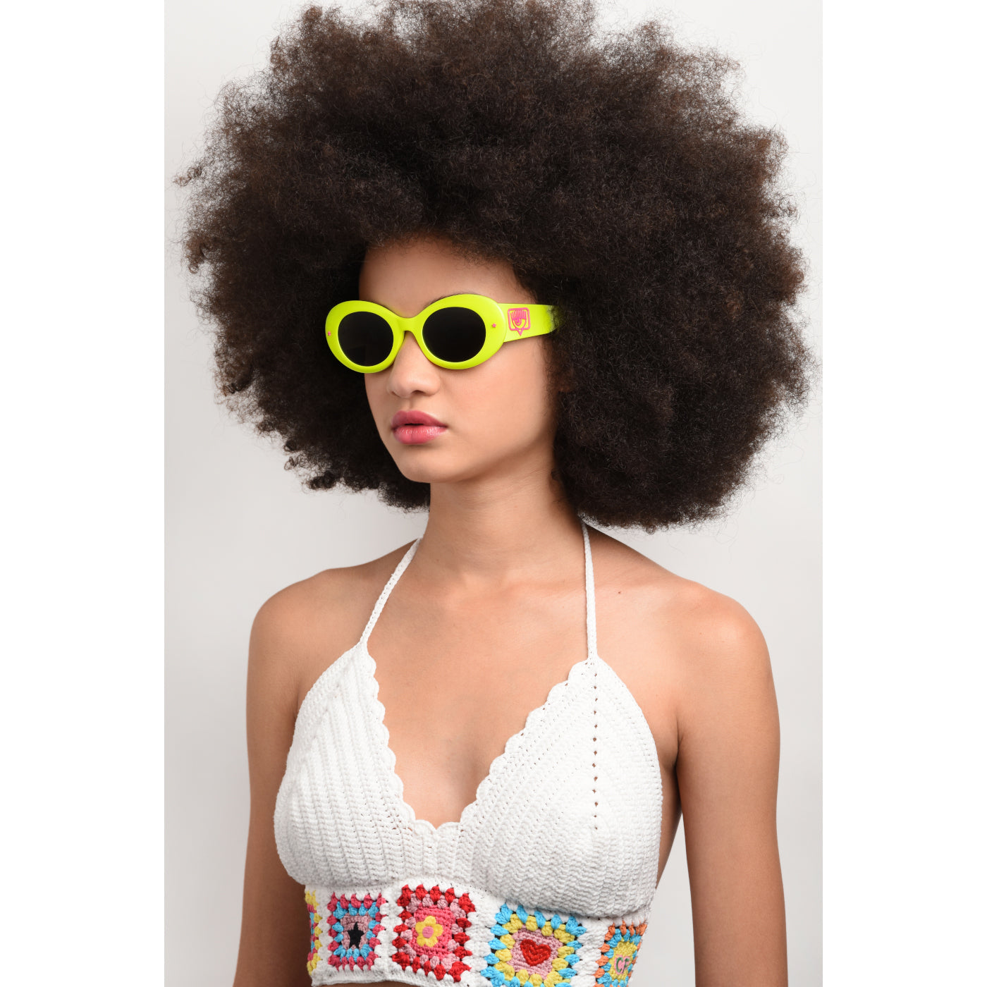 Chiara Ferragni Chiara's Fashion Yellow Sunglasses 20496140G50IR