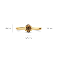 Blush 14 Carat Gold Ring 1242YSQ/58