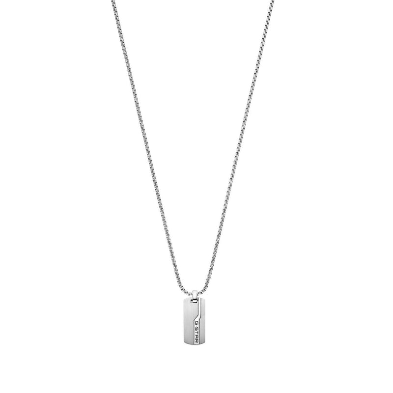 G-STAR Unistrial Zilveren Box Chain Ketting GSJ.112.01-zoom-