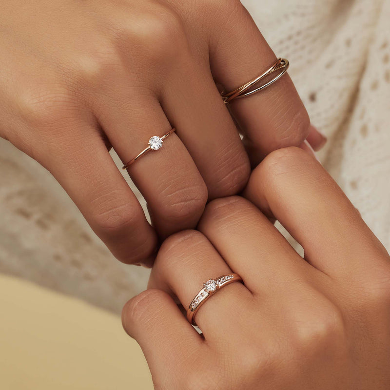 Isabel Bernard La Concorde Abelle 14 Karaat Roségouden Ring IB330025-48-zoom-