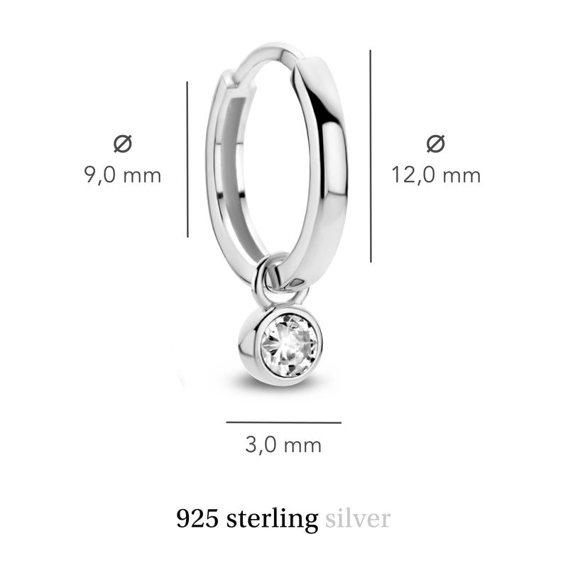 Violet Hamden Venus 925 Sterling Zilveren oorringen met Geboortesteen VH360014-MAR-zoom-