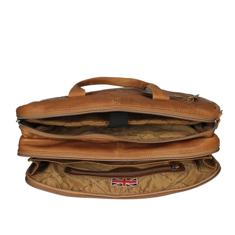 The Chesterfield Brand Ryan Brown Leather Laptop Bag C40.101531-zoom-