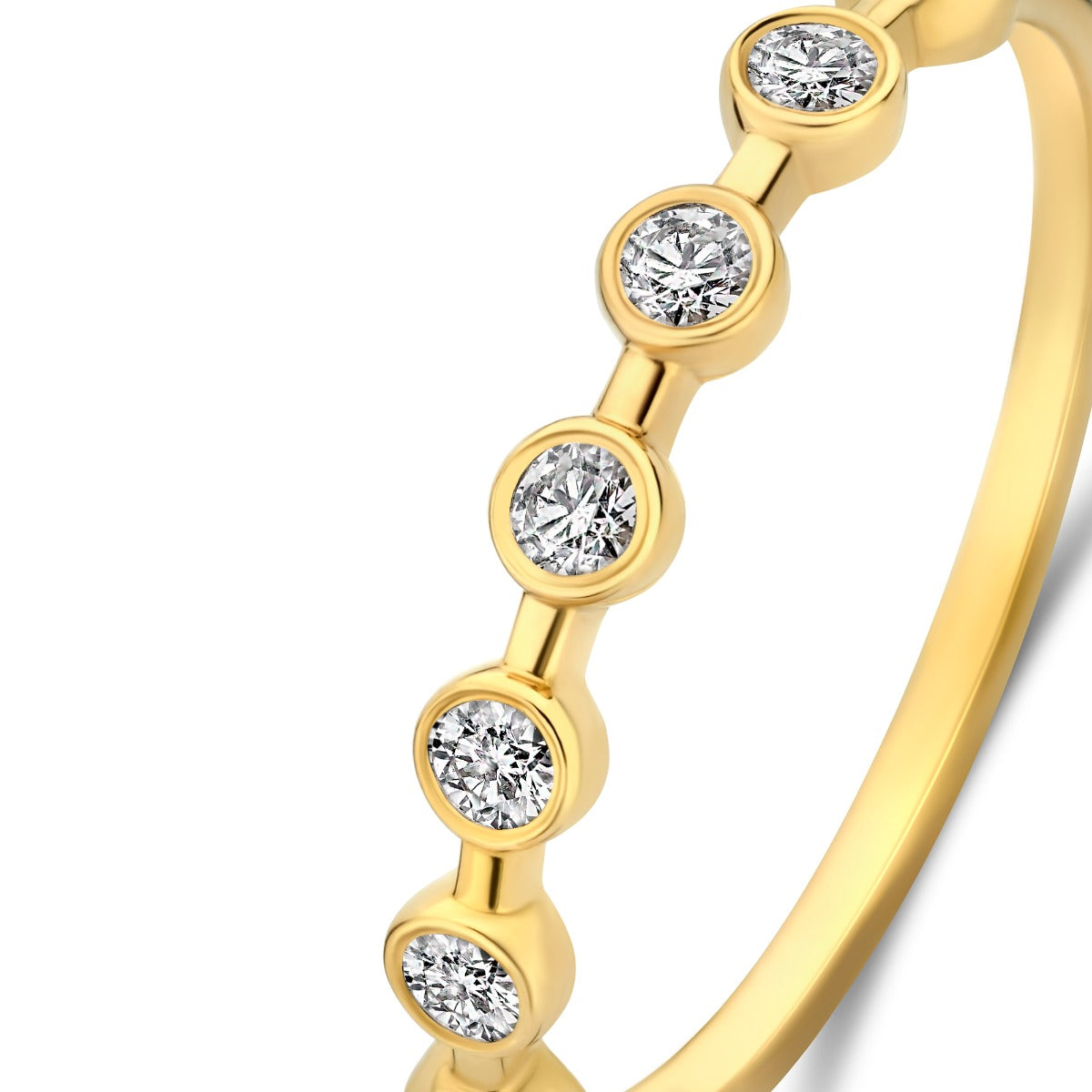 Isabel Bernard De la Paix Flavie 14 Karat Gold Ring With Diamond 0.18 Carat IBD330033-54