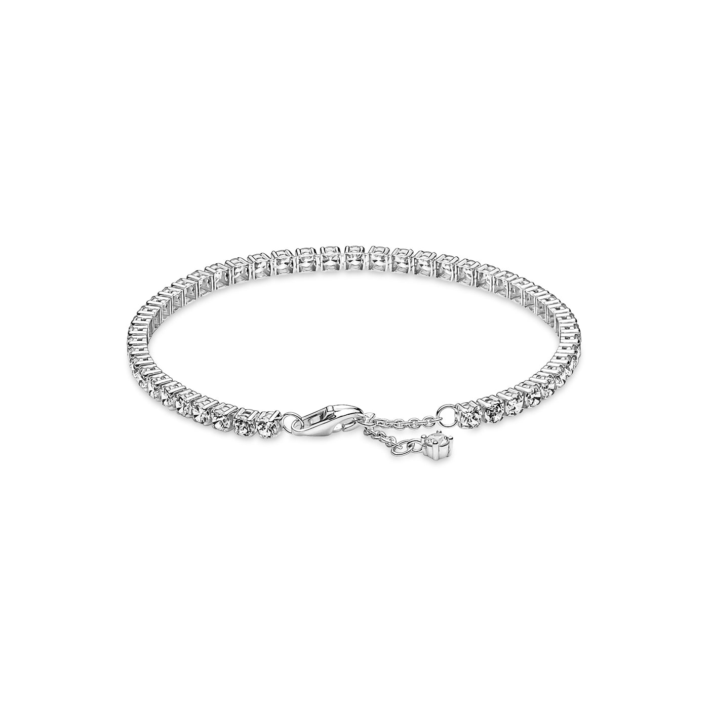 Pandora Timeless 925 Sterling Silver Sparkling Tennis Bracelet 591469C01-16 (Length: 16.00 cm)