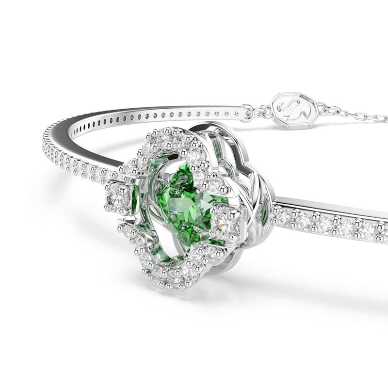 Swarovski Una Sparkling Dc Zilveren Armband met Groene Accenten 5757791-zoom-