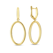 Isabel Bernard Aidee Annette 14 Karaat Gouden Schakel Oorhangers IB360236